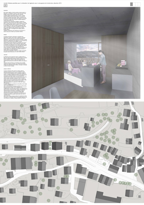 invited competition for the design of housing for the troistorrents municipal authority