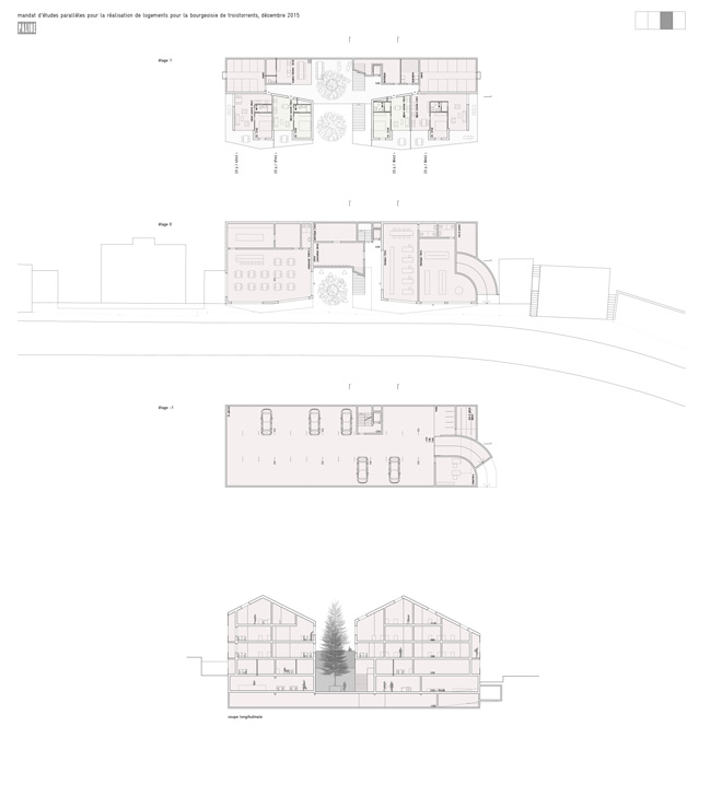invited competition for the design of housing for the troistorrents municipal authority